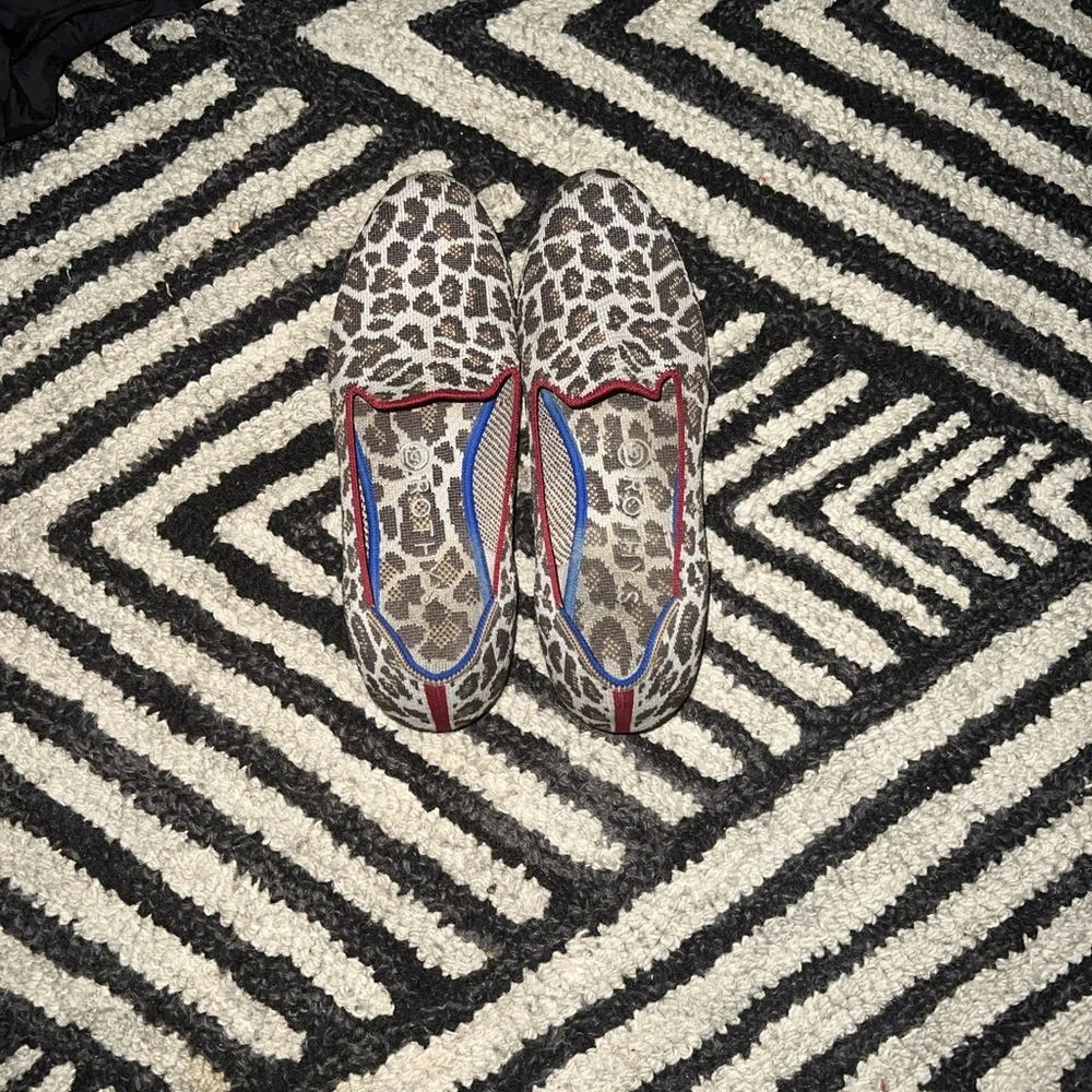 Rothy's Brown and Red Leopard Loafers - Picture 3 of 5